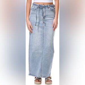 Kensie Light Blue Women's Maxi Skirt